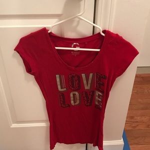 G by guess red T-shirt size small